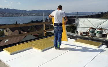 <strong>Flachbedachung </strong>Erlenbach <br />Wärmedämmung